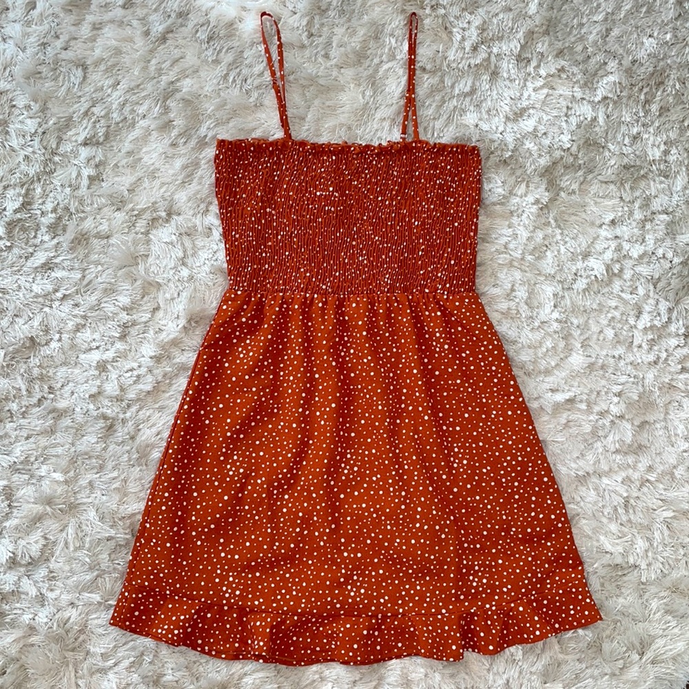 Brown Polka Dot Dress